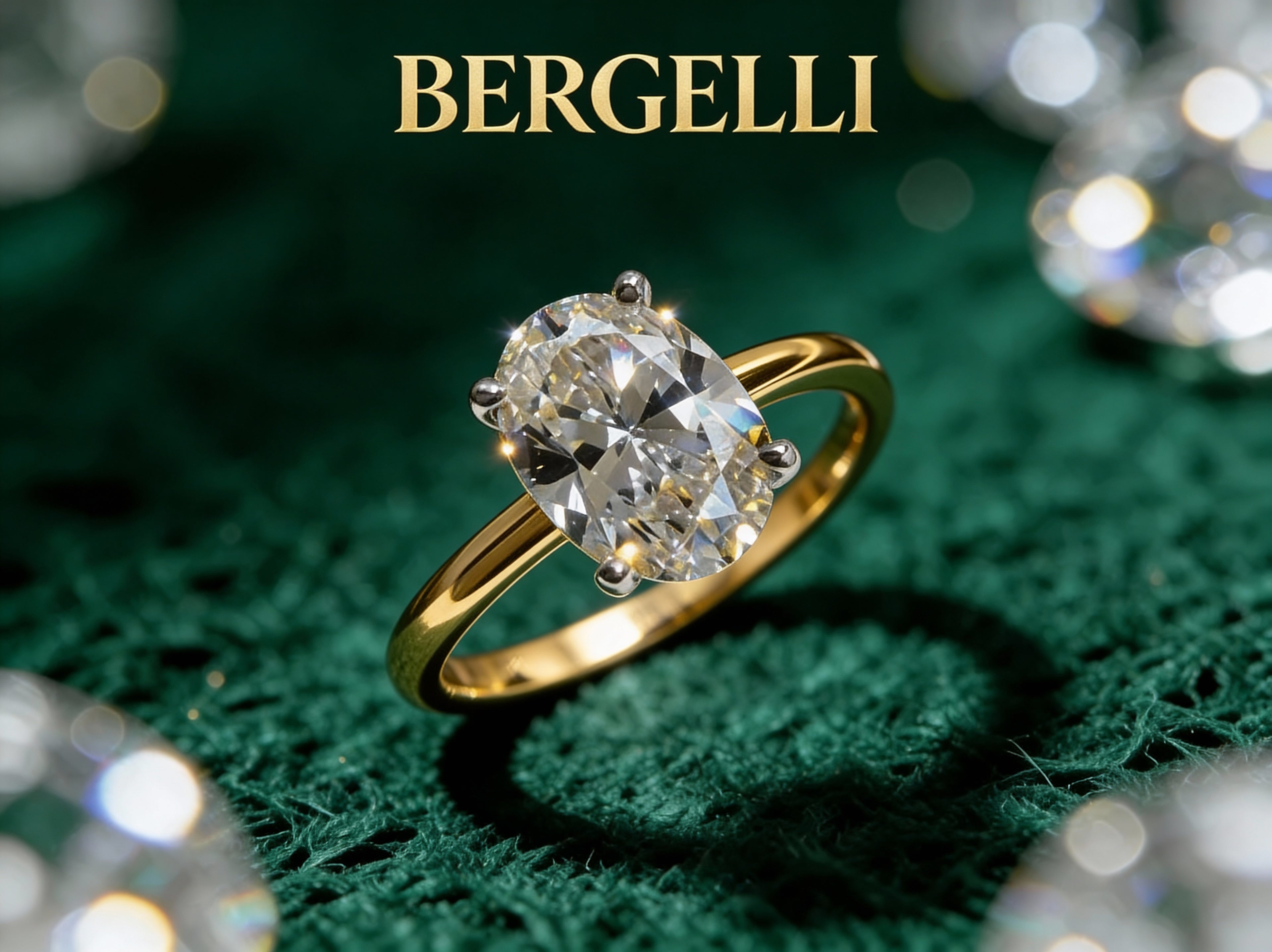 Bergelli Promise Ring – 925 Sterling Silver with Sparkling Cubic Zirconia